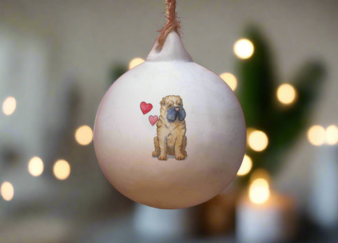 Shar Pei Ceramic Round Bauble